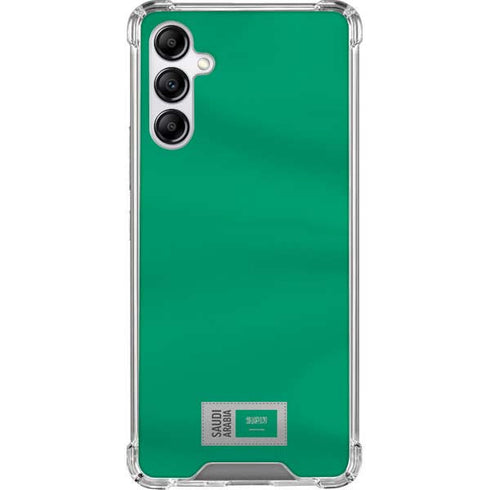 Saudi Arabia Soccer Flag Galaxy A14 5G Clear Case
